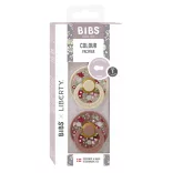 BIBS játszócumi - X Liberty Colour natúr kaucsuk 6-18 hó kamilla mackó 2 db