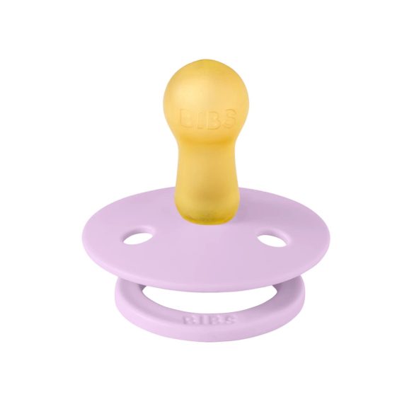 BIBS játszócumi - Studio Katica Colour natúr kaucsuk 6-18 hó viola 1db tasakban