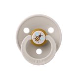 BIBS játszócumi - Studio Méhecske Colour natúr kaucsuk 0-6 hó gombaba 1db tasakban