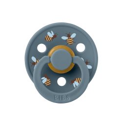   BIBS játszócumi - Studio Méhecskék Colour natúr kaucsuk 18-36 hó páva 1db tasakban