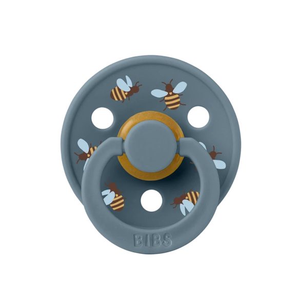 BIBS játszócumi - Studio Méhecskék Colour natúr kaucsuk 18-36 hó páva 1db tasakban