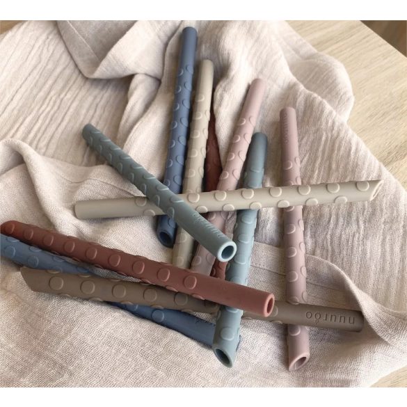 Nuuroo szilikon szívószál (8db) - Színes manó palota