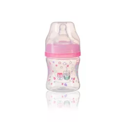   BabyOno cumisüveg mûa. szélesnyakú anticolic 120ml rózsaszín 402/02