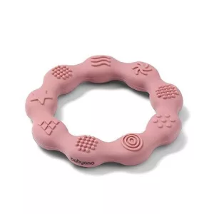 BabyOno rágóka - RING szilikon gyûrû rózsaszín 825/02