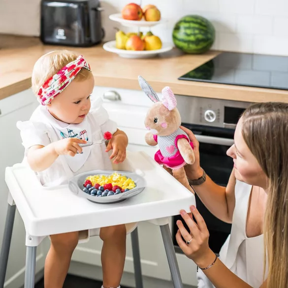 BabyOno evõeszköz-készlet rozsdamentes acél szürke szív/papírrepülõ 1065/02