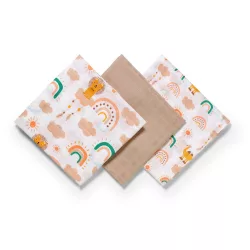 BabyOno textilpelenka színes 3db bézs 348/08