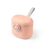 BabyOno tápszertartó doboz hordozható, kanállal rózsaszín 1544