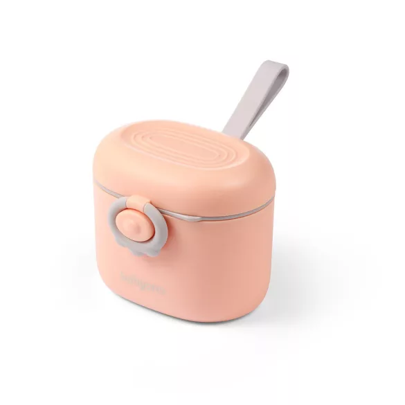 BabyOno tápszertartó doboz hordozható, kanállal rózsaszín 1544