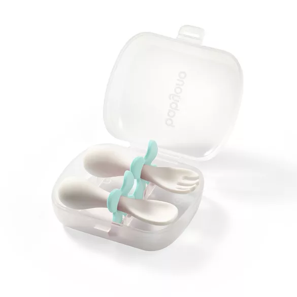 BabyOno evõeszköz-készlet - ergonomikus, dobozzal menta 969/04