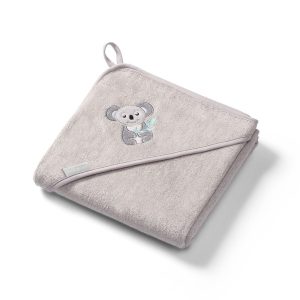BabyOno fürdõlepedõ kapucnis bambusz 100x100cm szürke koala 346/06