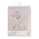 BabyOno fürdõlepedõ kapucnis bambusz 100x100cm szürke koala 346/06