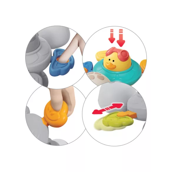 BabyOno szenzoros játék TURTLE tapadókoronggal 1584