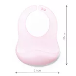 BabyOno elõke szilikon ultravékony állítható rózsaszín 1598/02