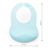 BabyOno elõke szilikon ultravékony állítható kék 1598/03