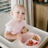 BabyOno elõke szilikon állítható rózsaszín 1639/02