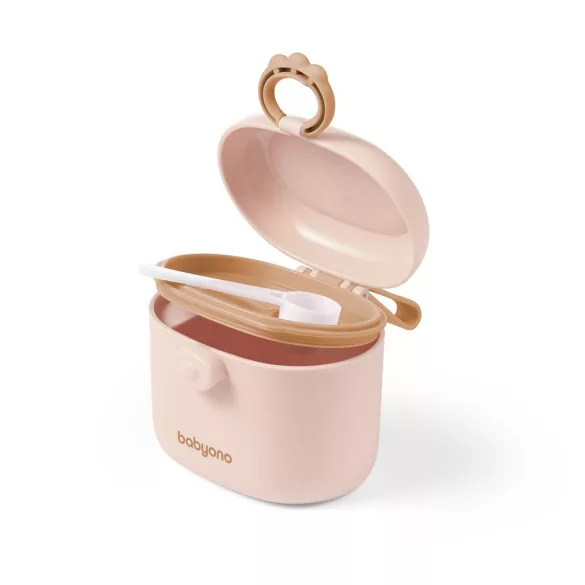 BabyOno tápszertartó doboz hordozható, kanállal bézs 1544/02
