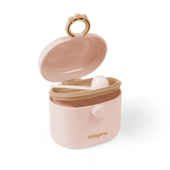 BabyOno tápszertartó doboz hordozható, kanállal bézs 1544/02