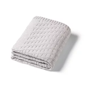 BabyOno babatakaró organikus pamut kötött 75x100cm szürke 1647/02