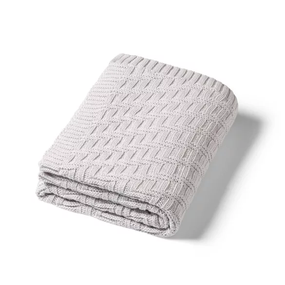 BabyOno babatakaró organikus pamut kötött 75x100cm szürke 1647/02