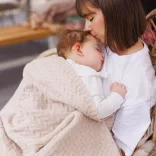 BabyOno babatakaró merino gyapjú kötött 75x100cm világos bézs 1648/01