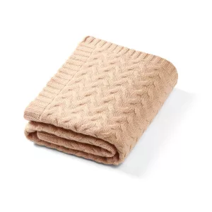 BabyOno babatakaró merino gyapjú kötött 75x100cm sötét bézs 1648/02