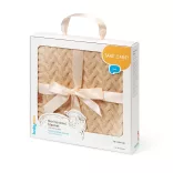 BabyOno babatakaró merino gyapjú kötött 75x100cm sötét bézs 1648/02