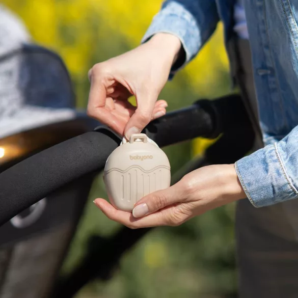 BabyOno cumitartó tok 2cuminak szilikon bézs 1656/03