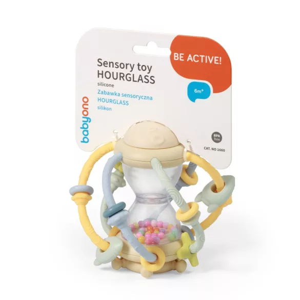 BabyOno csörgõ rágóka labda homokórával 1660