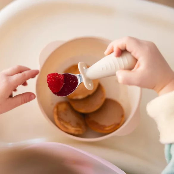 BabyOno evõeszköz-készlet rozsdamentes acél rózsaszín 1665/02