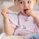 BabyOno evõeszköz-készlet rozsdamentes acél rózsaszín 1665/02