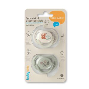 BabyOno játszócumi szimmetrikus szilikon dupla  So Cute 6-18 hó 1669/02