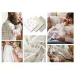 BabyOno textilpelenka színes 3db gyûrt muszlin zöld 828/04