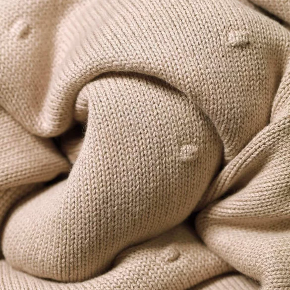 BabyOno babatakaró pamut/plüss kötött 75x100cm bézs 1671/02