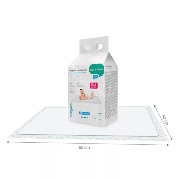 BabyOno pelenkázó alátét 20 plusz 2 db 40x60cm 513/22