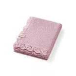 BabyOno babatakaró bambusz kötött 75x100cm rózsaszín 1674/01
