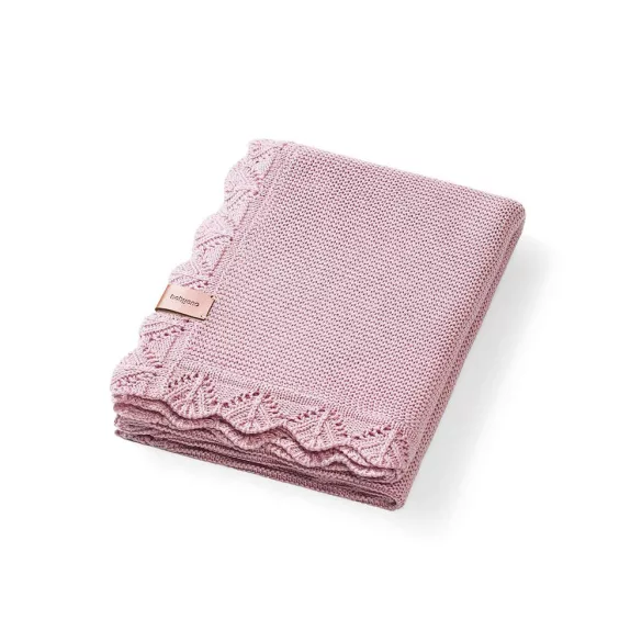 BabyOno babatakaró bambusz kötött 75x100cm rózsaszín 1674/01