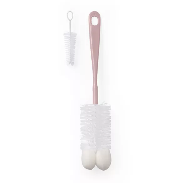 BabyOno üveg és cumimosó kefe szivacsos púderrózsaszín 720/05