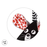 BabyOno játék babakocsira kontrasztos színekben MOUSE 1678