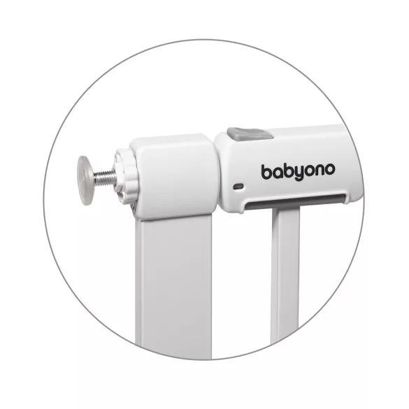 Babyono ajtórács fém, toldalékkal, 75-96cm 1681