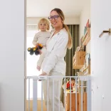Babyono ajtórács fém, toldalékkal, 75-96cm 1681
