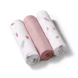 BabyOno textilpelenka színes 3db bambusz rózsaszín 397/14