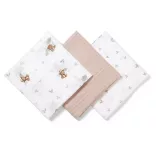 BabyOno textilpelenka színes 3db bézs macimintás 348/14