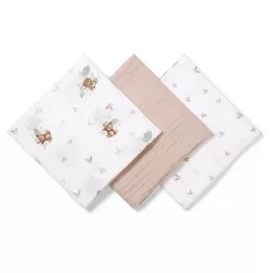 BabyOno textilpelenka színes 3db bézs macimintás 348/14