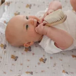BabyOno textilpelenka színes 3db taupe macimintás 348/15