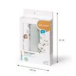 BabyOno textilpelenka színes 3db acélszürke sünimintás 348/16