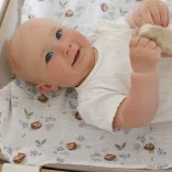 BabyOno textilpelenka színes 3db acélszürke sünimintás 348/16