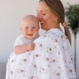 BabyOno textilpelenka színes 3db acélszürke sünimintás 348/16