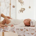 BabyOno textilpelenka színes 3db világosbarna lufis macimintás 348/18