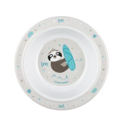   Canpol babies Melamin tál tapadókoronggal 270ml (4h+) Exotic Animals - Szürke