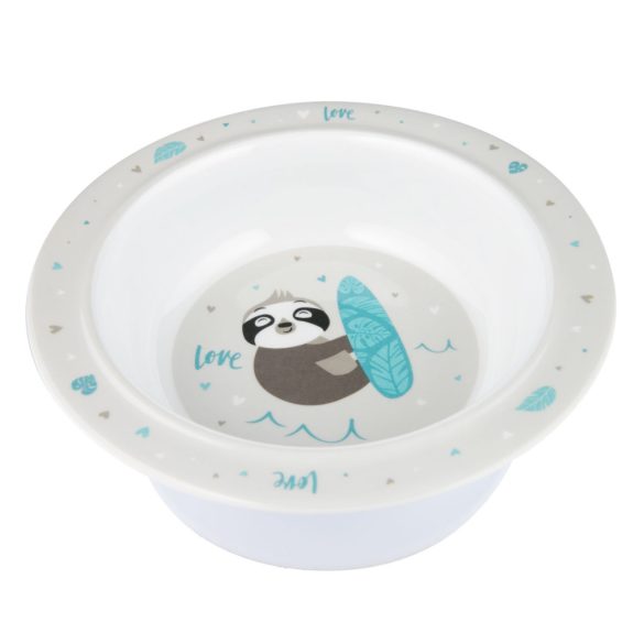 Canpol babies Melamin tál tapadókoronggal 270ml (4h+) Exotic Animals - Szürke